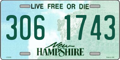 NH license plate 3061743