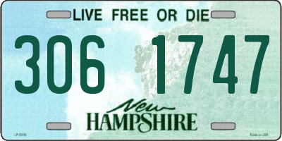NH license plate 3061747