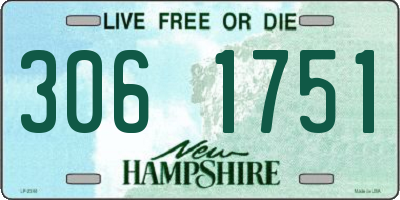 NH license plate 3061751