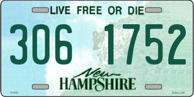 NH license plate 3061752