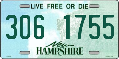 NH license plate 3061755