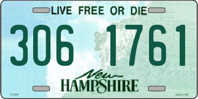 NH license plate 3061761