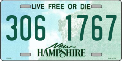 NH license plate 3061767