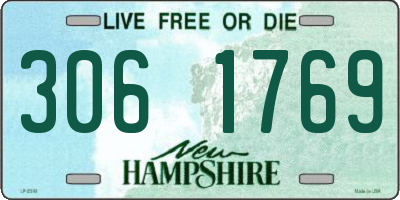 NH license plate 3061769