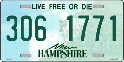 NH license plate 3061771
