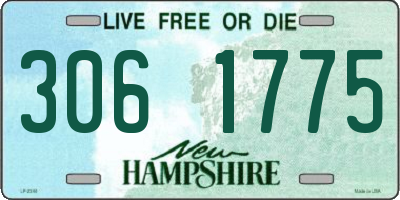 NH license plate 3061775