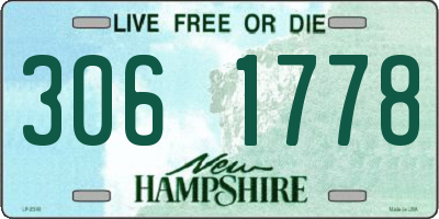 NH license plate 3061778