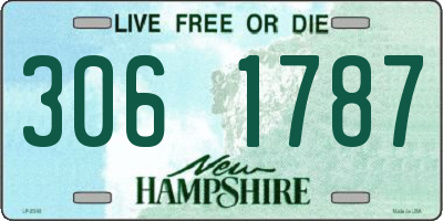 NH license plate 3061787