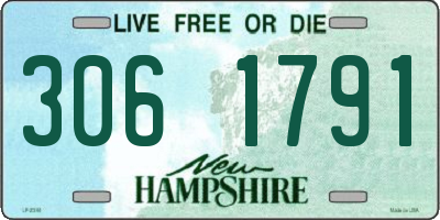 NH license plate 3061791