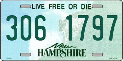NH license plate 3061797