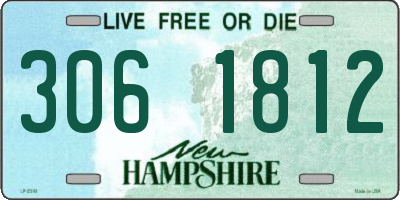 NH license plate 3061812