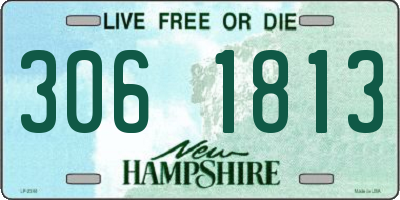 NH license plate 3061813