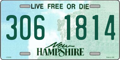 NH license plate 3061814