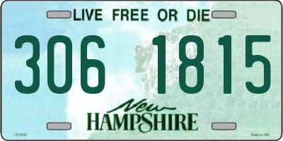 NH license plate 3061815
