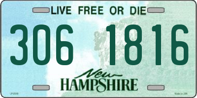 NH license plate 3061816