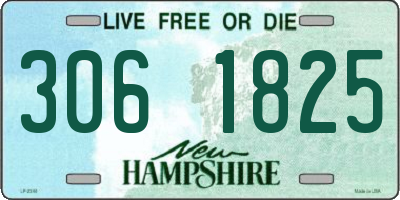 NH license plate 3061825