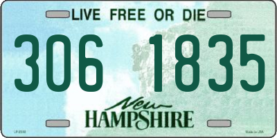 NH license plate 3061835