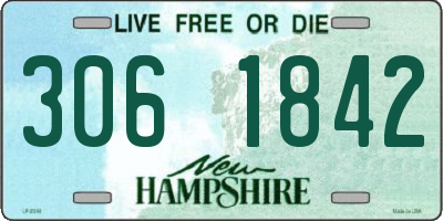 NH license plate 3061842