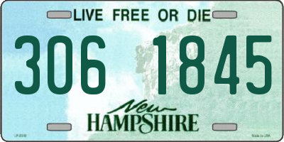 NH license plate 3061845