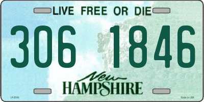 NH license plate 3061846