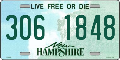 NH license plate 3061848