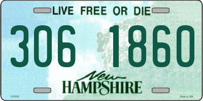 NH license plate 3061860