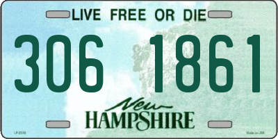 NH license plate 3061861