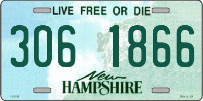 NH license plate 3061866