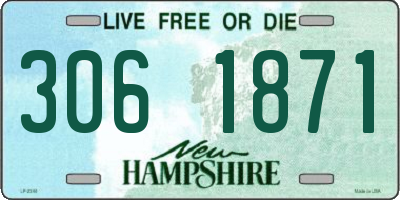 NH license plate 3061871