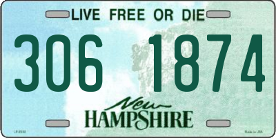 NH license plate 3061874