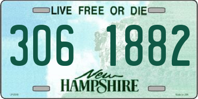 NH license plate 3061882