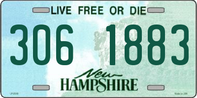 NH license plate 3061883