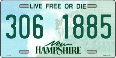NH license plate 3061885