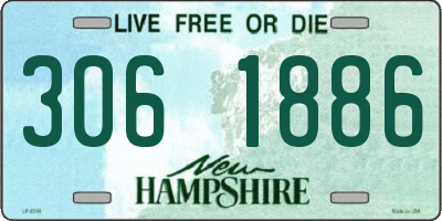 NH license plate 3061886