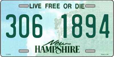 NH license plate 3061894