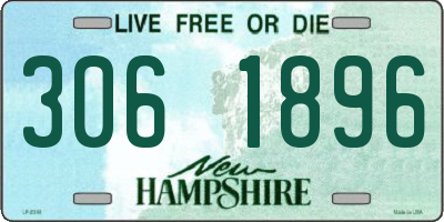 NH license plate 3061896