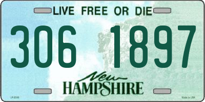 NH license plate 3061897