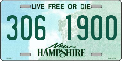 NH license plate 3061900