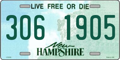 NH license plate 3061905