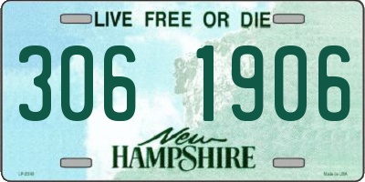 NH license plate 3061906