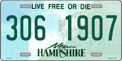 NH license plate 3061907