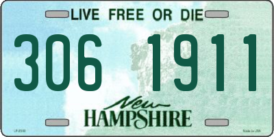 NH license plate 3061911