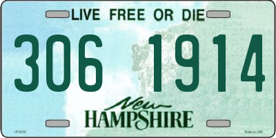 NH license plate 3061914