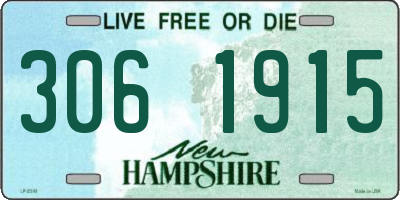 NH license plate 3061915