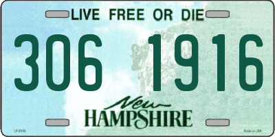 NH license plate 3061916