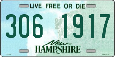 NH license plate 3061917