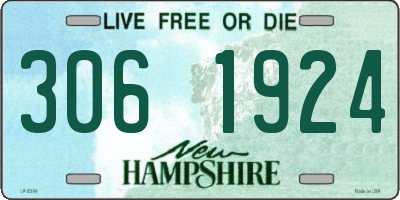 NH license plate 3061924
