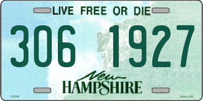 NH license plate 3061927