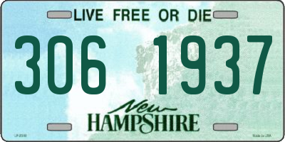 NH license plate 3061937