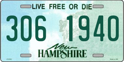 NH license plate 3061940